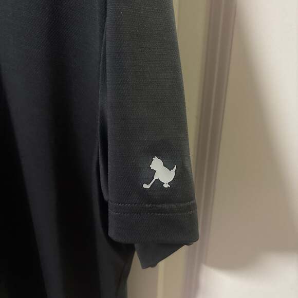 Birdie Bound Black Golf Polo size L - Picture 2 of 3
